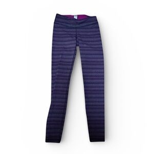 Ivivva by Lululemon Purple Geometric Pattern Full Length Leggings Size 10